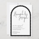 Sök efter black and white engagement inbjudningar Elegant