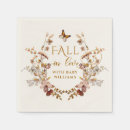 Sök efter höst löv servetter Babydusch på hösten