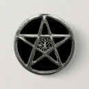 Sök efter pentacle knappar Häxkonst