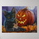 Sök efter katt för kattunge posters Happy halloween