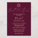 Sök efter bar bat mitzvah inbjudningar Rosa