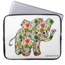 Sök efter elefanter laptop skal Blommigt