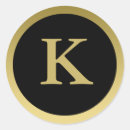 Sök efter monogram k klistermärken Svart
