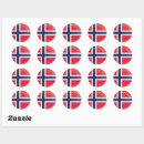 Sök efter norge runda klistermärken Flagga för norge