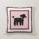 Sök efter svart hund kuddar Pudel