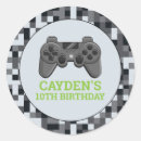 Sök efter gamer runda klistermärken Spelare