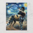 Sök efter afrikansk hund vykort Söt