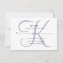 Sök efter monogram svarskort Elegant
