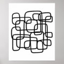 Sök efter abstrakt väggkonst posters Svart och vit