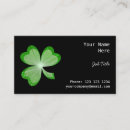 Sök efter irländare visitkort Shamrock