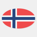 Sök efter norge ovala klistermärken Flagga