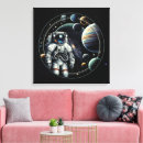 Sök efter astronaut canvastryck Utrymme