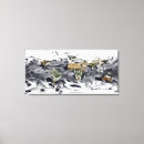 Sök efter värld karta canvastryck Global