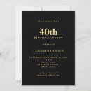 Sök efter 40th årsdag inbjudningar Elegant