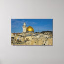 Sök efter jerusalem canvastryck Hebreiska