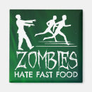 Sök efter zombies magneter Konstig halloween