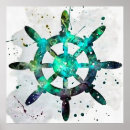 Sök efter grönt hav posters Segelbåt