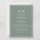 Sök efter wedding monogram inbjudningar Svart och vitt