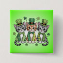 Sök efter dag är för leprechauns knappar Shamrock