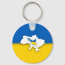 Sök efter stå upp nyckelringar Ukrainskt flagga