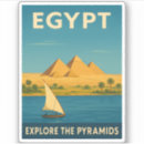 Sök efter pyramider klistermärken Egyptiska