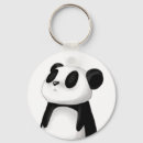 Sök efter gullig panda nyckelringar Kawaii