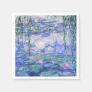 Sök efter vattendrag servetter Claude monet