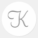 Sök efter brev k runda klistermärken Elegant