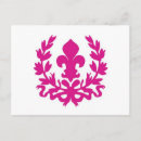 Sök efter fleur de lis vykort Rosa