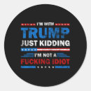 Sök efter idiot klistermärken Donald