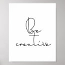 Sök efter kreativitet posters Typografi