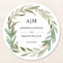 Sök efter monogrammed underlägg Löv