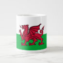 Sök efter welsh flagga muggar Förenade kungariket