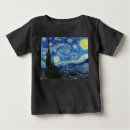 Sök efter konstnärligt bebis tshirts Van gogh