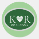 Sök efter initial ovala klistermärken Monogrammad