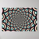 Sök efter geometriska illusioner posters Mönster