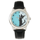 Sök efter kattklocka armbandsur Svart katt