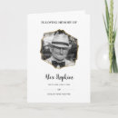 Sök efter firande av begravnings för liv programkort I kärleksfullt minne