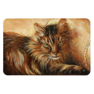 0005 Katt på Pillow Magnet