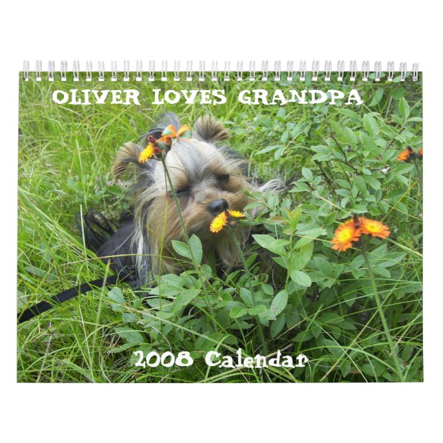 000_0011 OLIVER ÄLSKAR MORFADERN, kalender 2008 (Omslag)
