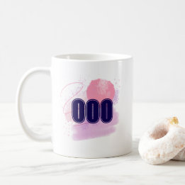 000 Angelnummer Rosa Blue Andlig Awakening Kaffemugg