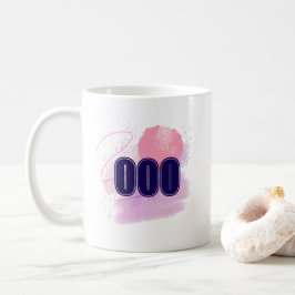 000 Angelnummer Rosa Blue Andlig Awakening Kaffemugg