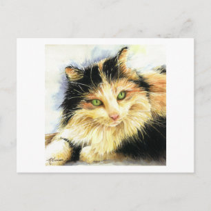 0010 Calico Cat Vykort
