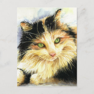 0010 Calico Cat Vykort