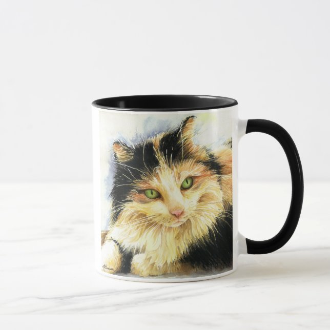 0010 Kalikokatt Mugg (Höger)