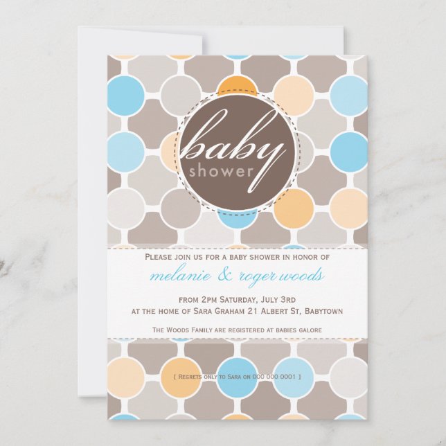 001-Joanne: Babydusch inbjudan (Framsida)