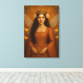 002_A fairy princess in burnt orange. Canvastryck