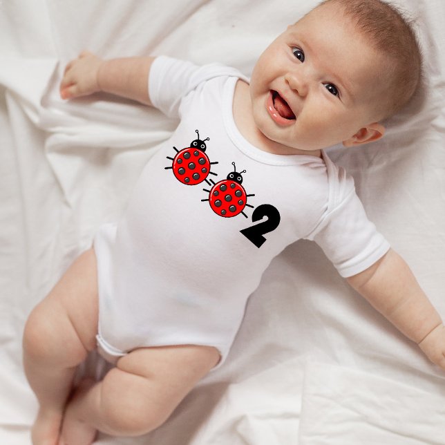 🐞 002, Cute pickleball ladybird Baby Bodykostym T Shirt (Skapare uppladdad)