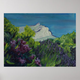 0035 la Ste Victoire i sommar Poster