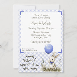 004 Indigo Blue • Lite extra mysigt babykalas Inbjudningar